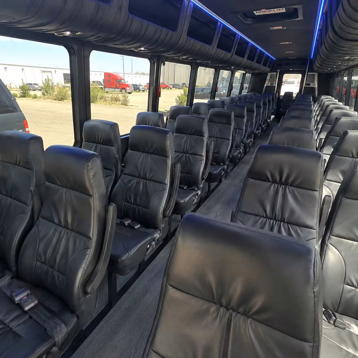 28 passenger minibus inside