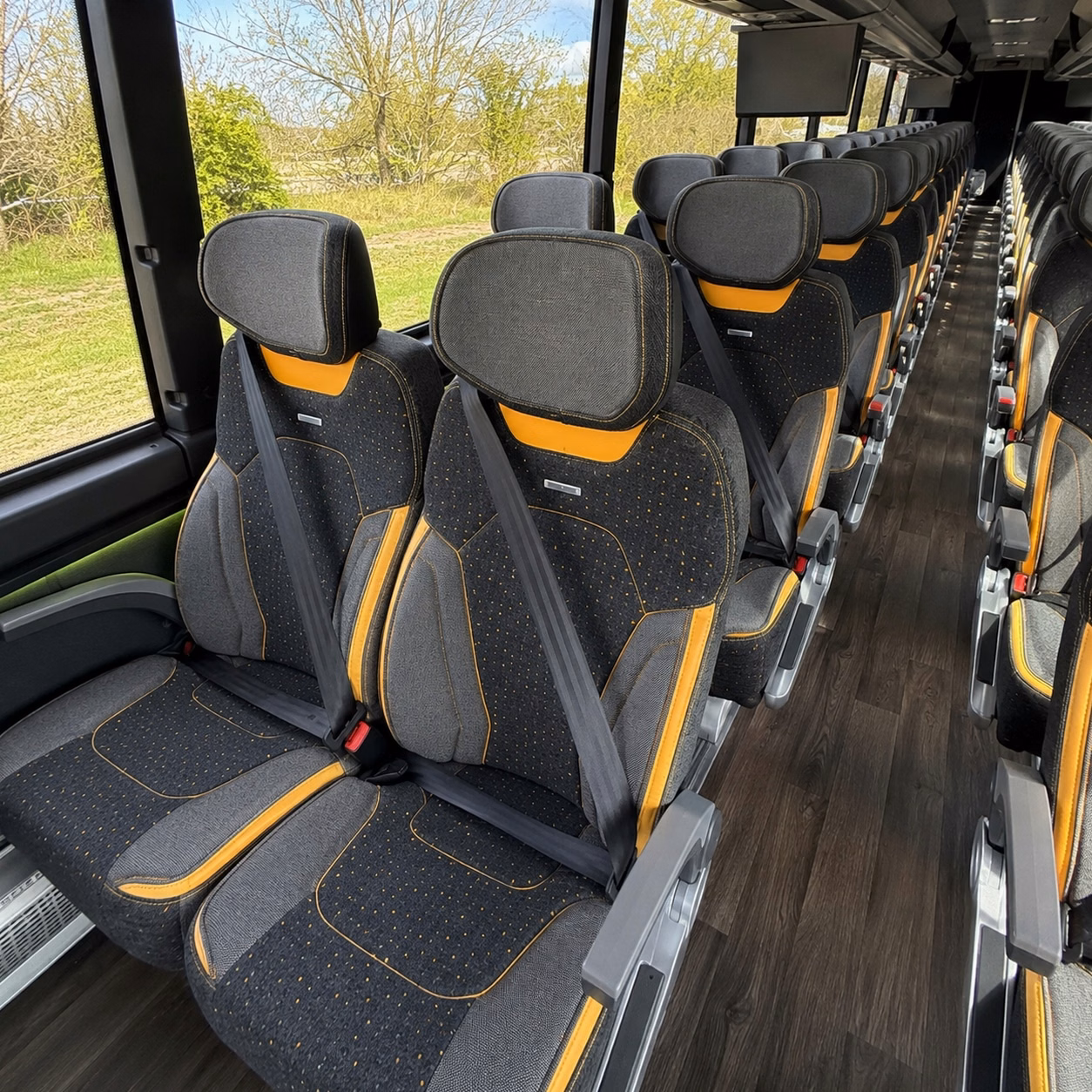 petaluma 56 passenger charter bus rental