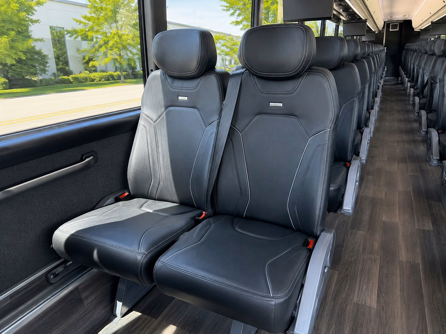 petaluma charter bus interior