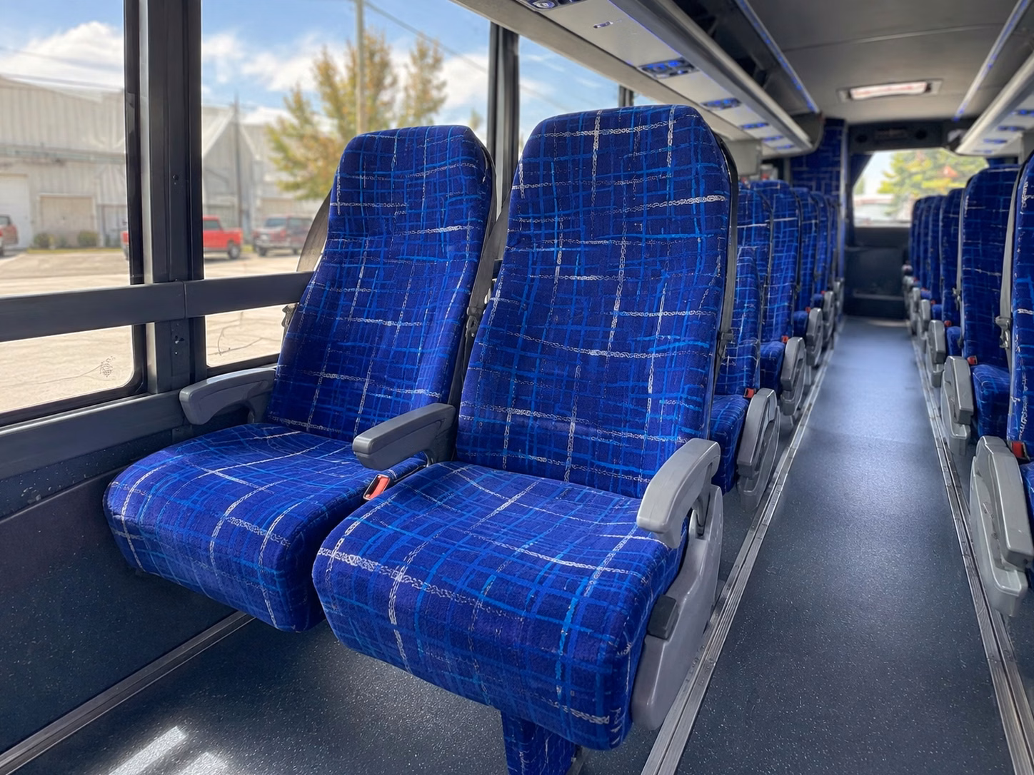 petaluma charter bus rental interior