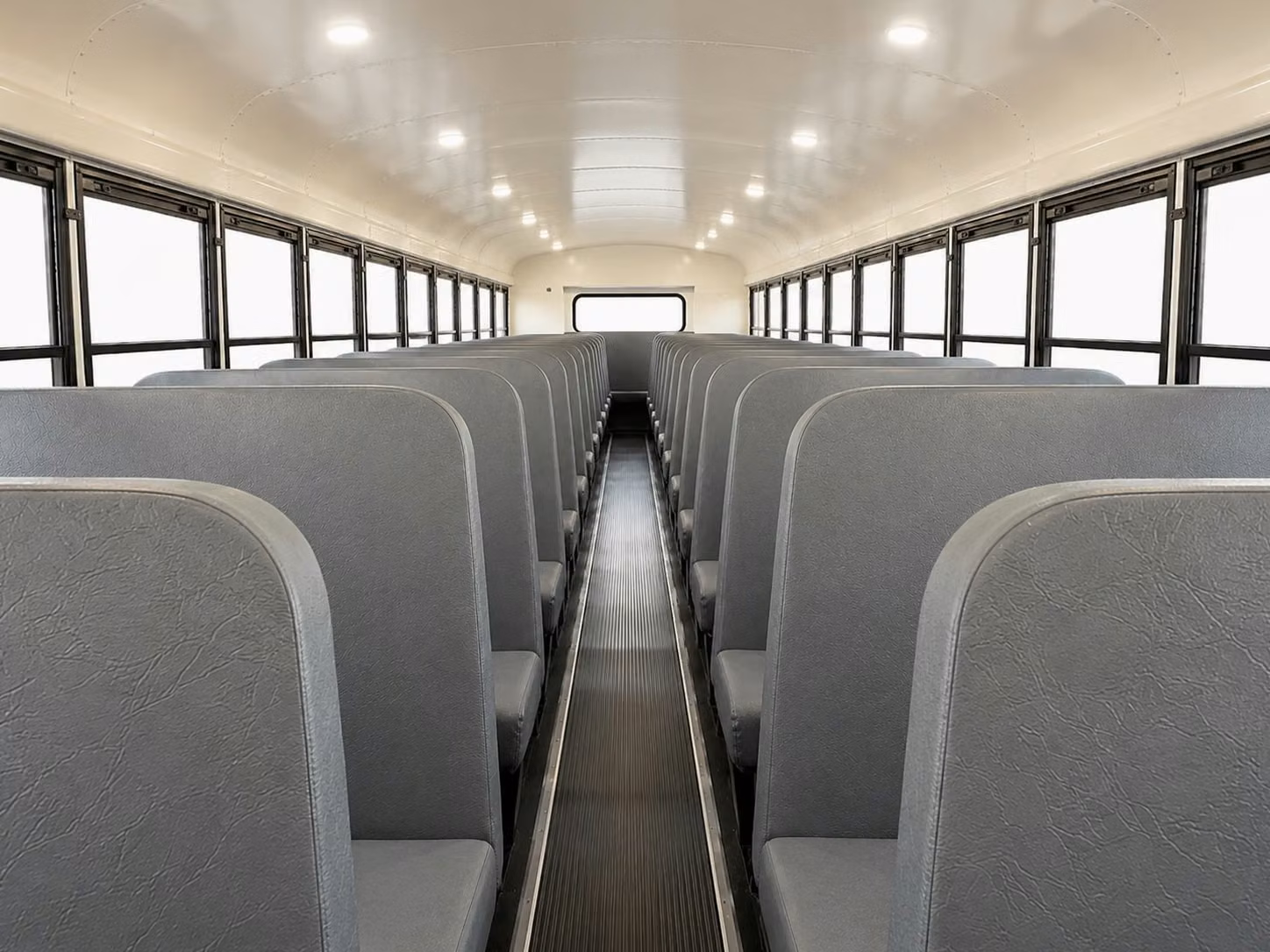 school bus inside