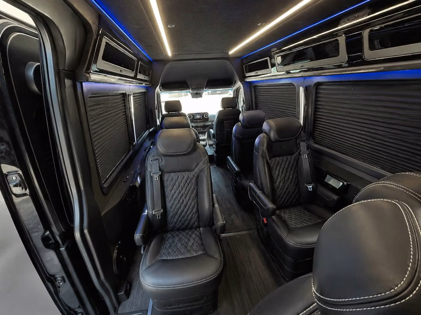 sprinter van with driver inside